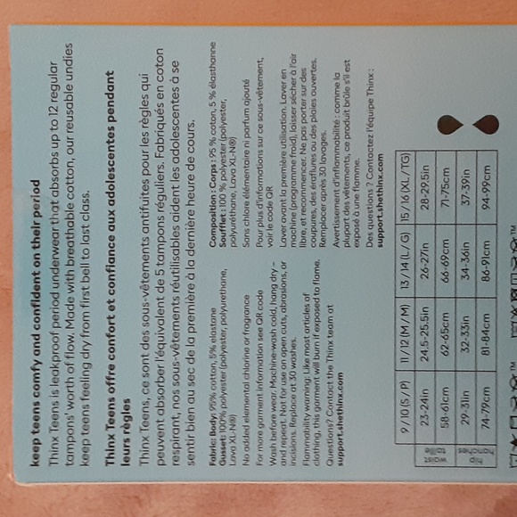 Thinx Teens Leakproof Underwear - Picture 4 of 4